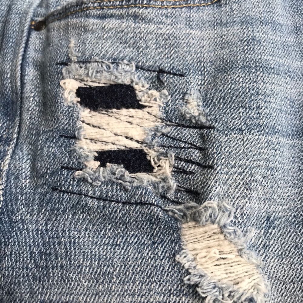 Treasure & Bond Distressed Patchwork Boyfriend Je… - image 8